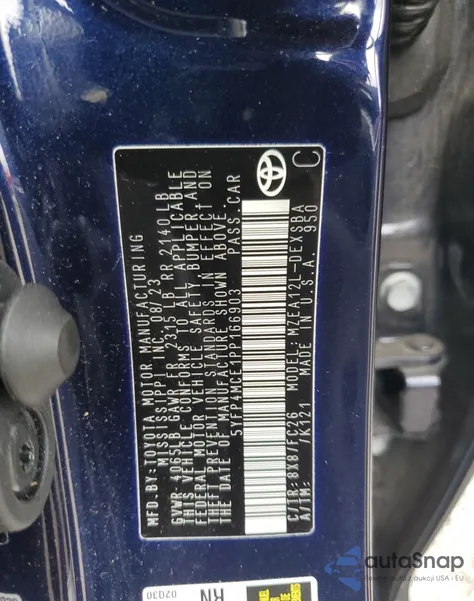 2023 Toyota Corolla Se from USA, damaged, VIN 5YFP4MCE1PP166903